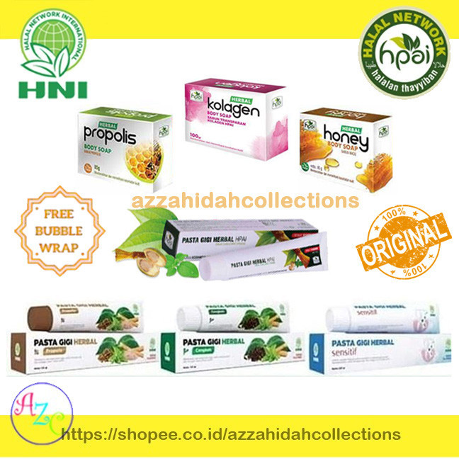 Sabun Kolagen / Sabun Madu / Sabun Propolis - PASTA GIGI HERBAL / PGH Siwak / PGH Cengkeh / PGH Prop