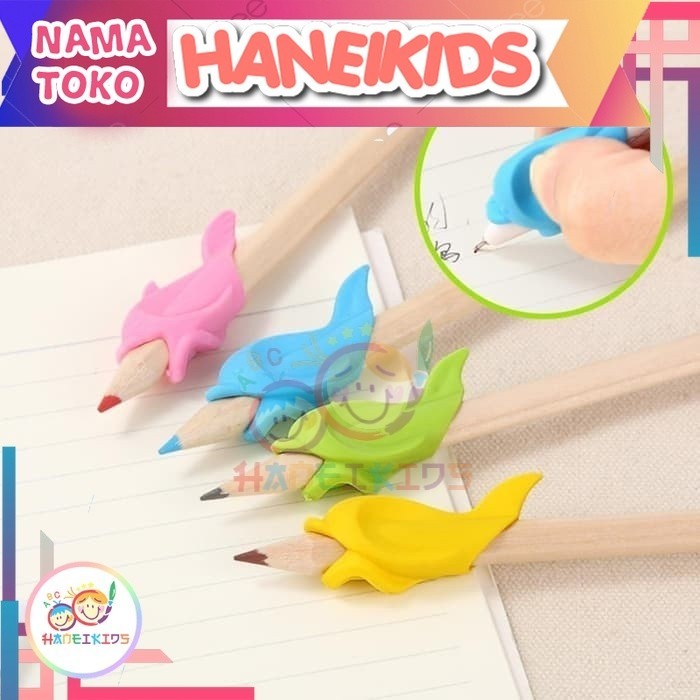 

Alat Bantu Tulis Menulis Pencil Grip Pencil Helper Pencil Holder Lumba Dolphin Anak PAUD TK