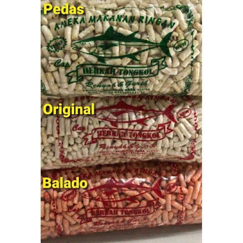 

KERUPUK IKAN TONGKOL KHAS KALTEN ORIGINAL CABE HIJAU BALADO KERUPUK IKAN TONGKOL ASLI 1000Gr / 1Kg COD