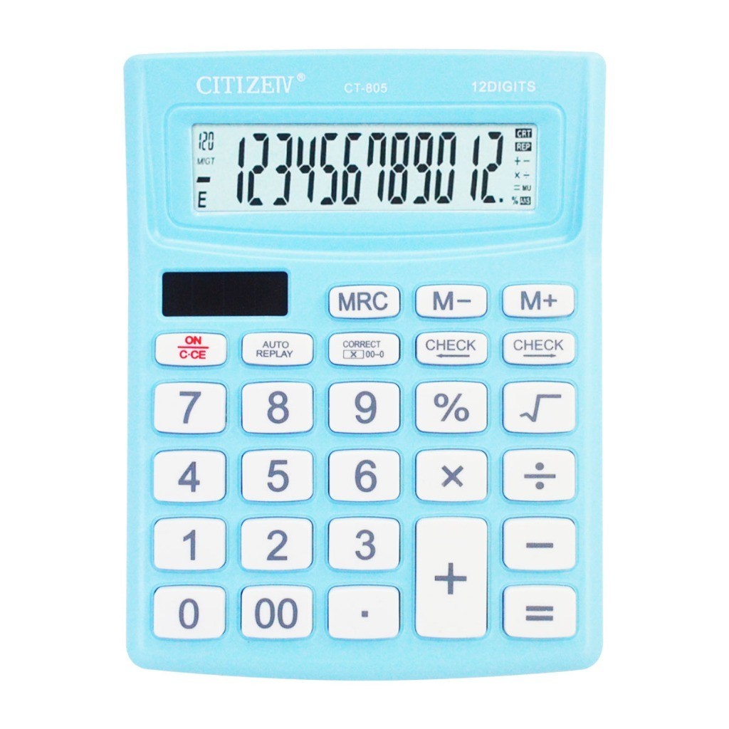 

Calculator Citizeiv CT-805 12 Digit Kalkulator Kalkulator 12 Digit Citizeiv CT-805