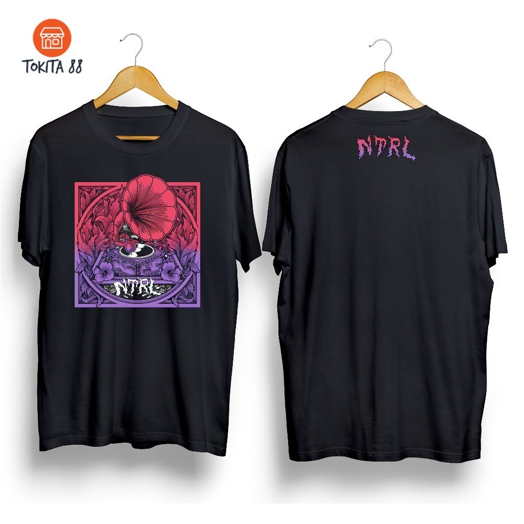 Kaos Distro Pria NTRL T-shirt Band NTRL Kaos Music Band Rock Metal Netral Katun Combed 24S