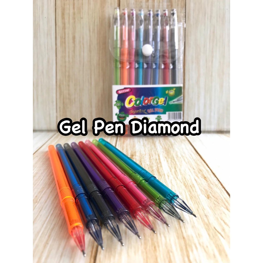 

[ATK BRO] Gel Pen Diamond ColorGel (8 Warna)