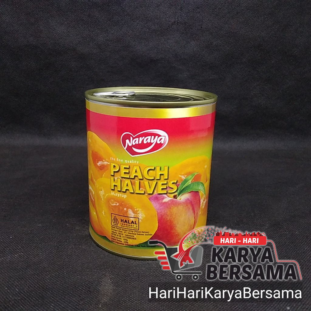 

SYRUP SIRUP NARAYA PEACH HALVES IN SYRUP 820GR