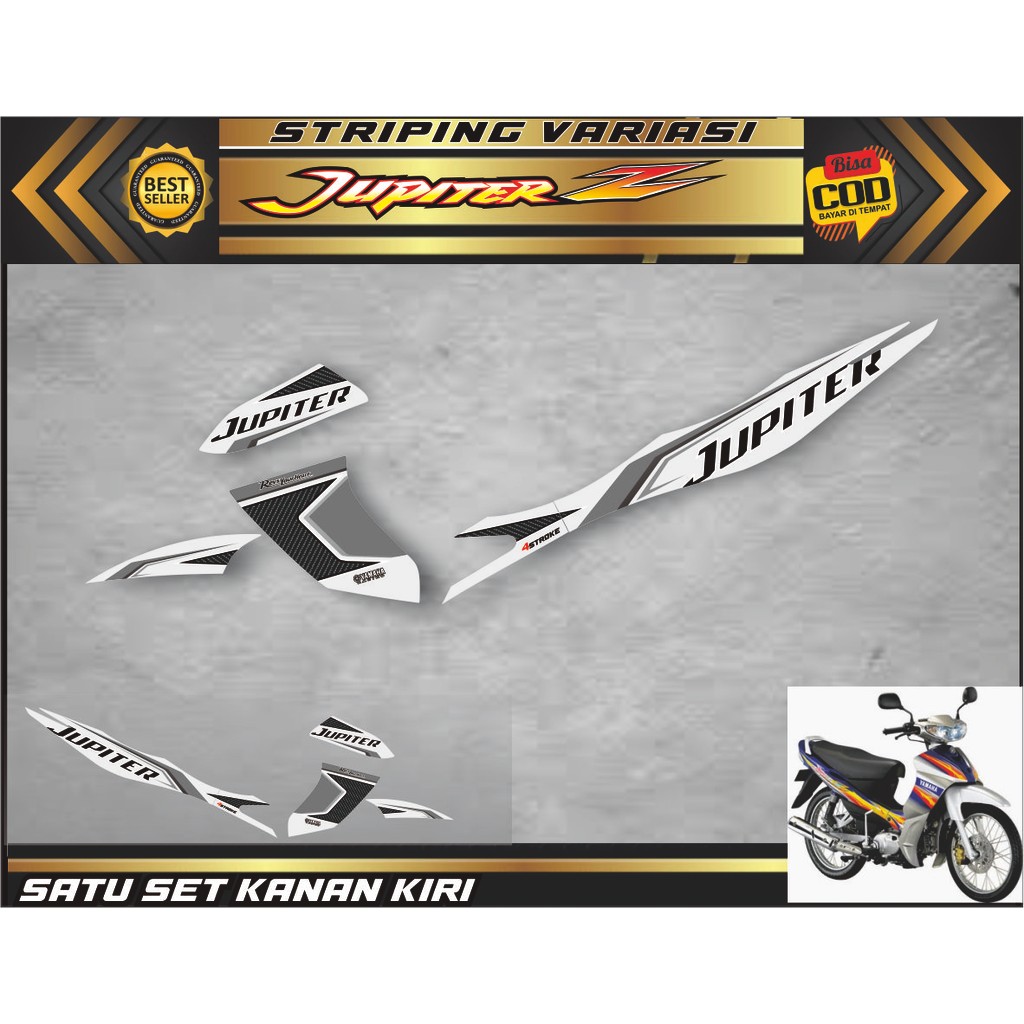 STIKER Striping jupiter z variasi stiker striping motif simple yamaha jupiter z burhan variasi