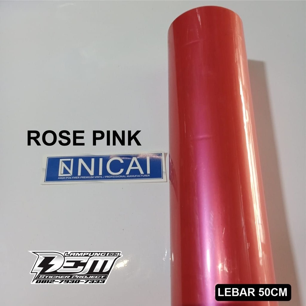 Stiker skotlite Lembayung warna Rose Pink nicai stiker untuk motor dan mobil stiker termurah dan ter
