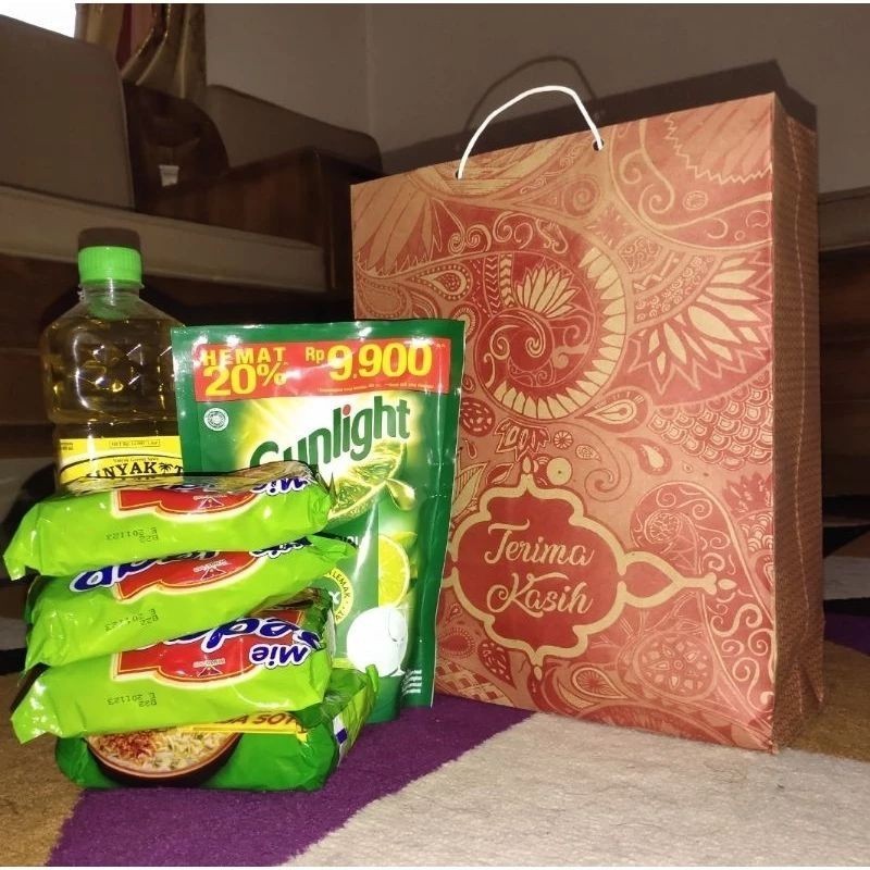 

50 PCS PAPERBAG BATIK JUMBO UKURAN 33X27x28