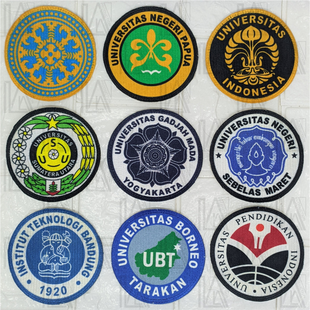 Bordir [PROMO]  Bordir Digital Logo Universitas / Kampus / Perguruan Tinggi / Universitas Negeri / U