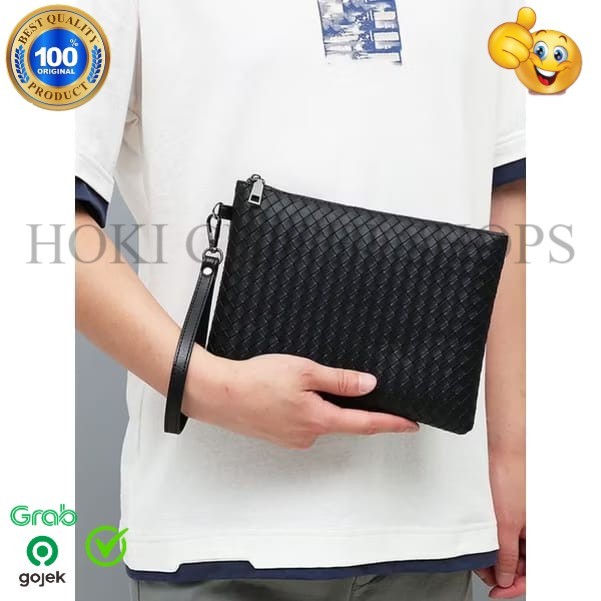 CLUTCH - HAND BAG - TAS DOMPET - DOMPET KULIT PRIA TAS LENGAN TALI UNISEX ORIGINAL CC
