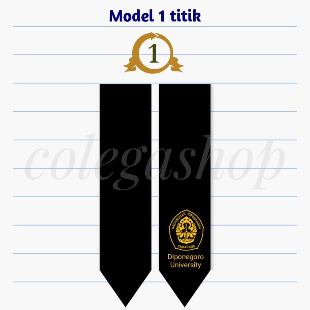 (1 Hari Jadi) Selempang Wisuda Leher Free Logo/Slempang Wisuda Leher  2 Lapis Selempang Wisuda