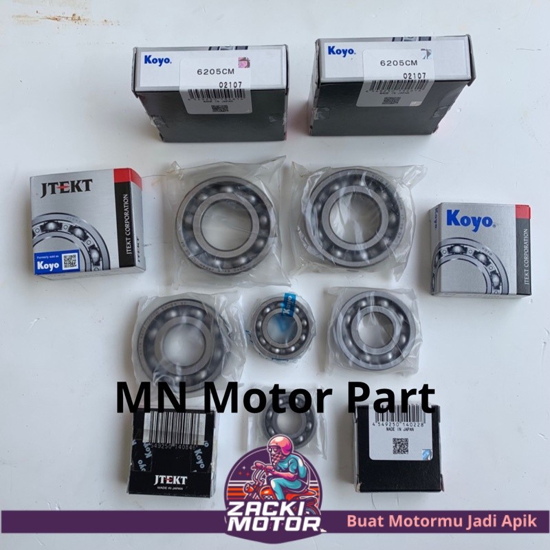 Bearing Laher Mesin kruk as Rasio komplit Fizr F1zr force original Koyo Japan