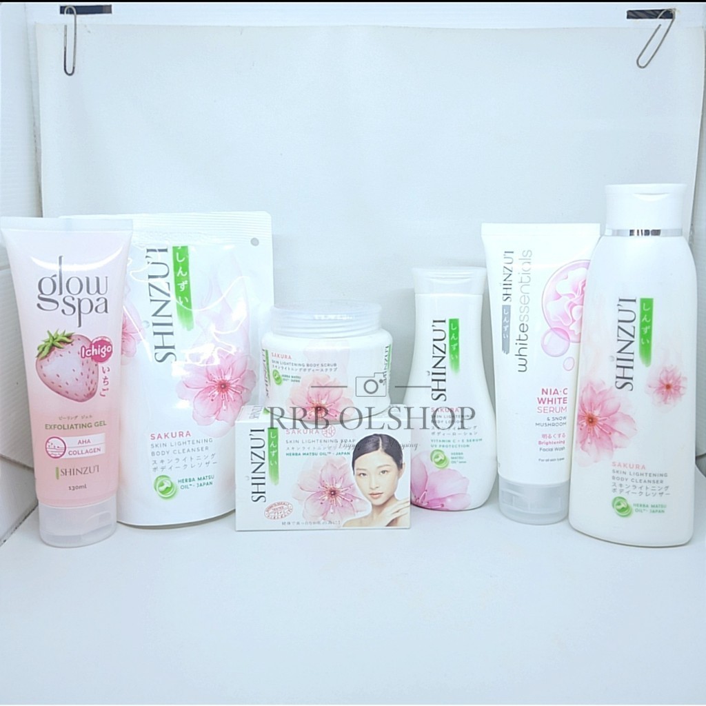 Dbs - PAKET LENGKAP 7 IN 1 SHINZUI - Body Scrub 120GR - Body Lotion 100ML - Facial Foam 80ML - Body 