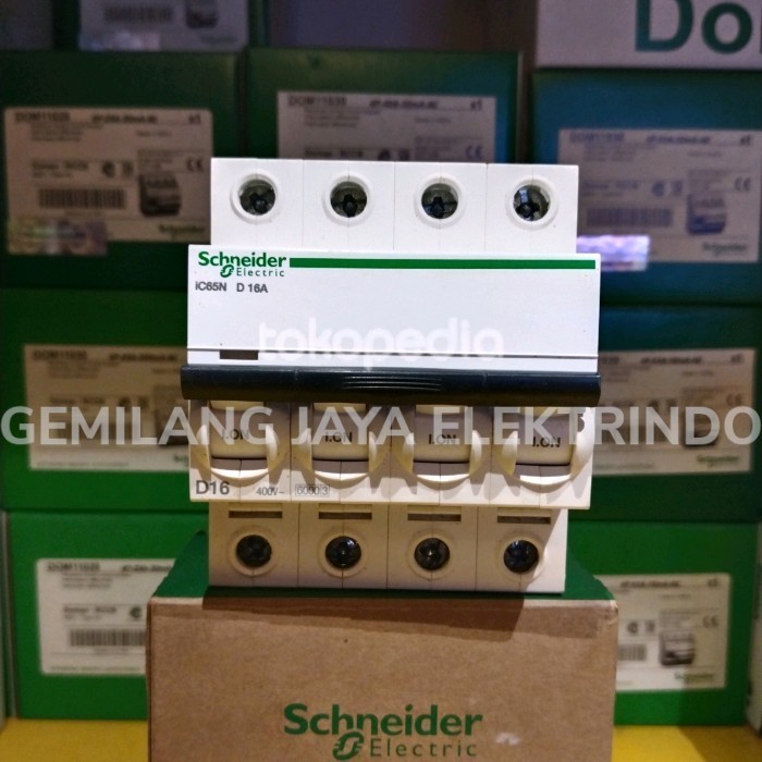 MCB SCHNEIDER iC65N 4P 16A 6KA KURVA D / 4P D16A A9F19416 ORIGINAL