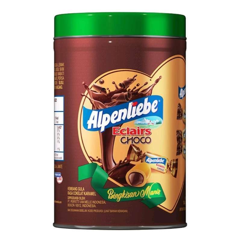 

Alpenliebe Eclairs Choco Permen Cokelat Caramel Kaleng 144gr