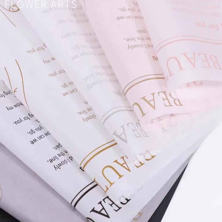 

Flower Wrapping Motif Courant Kertas Buket Bunga Cellophane News Paper Color Flower Wrap KB6249