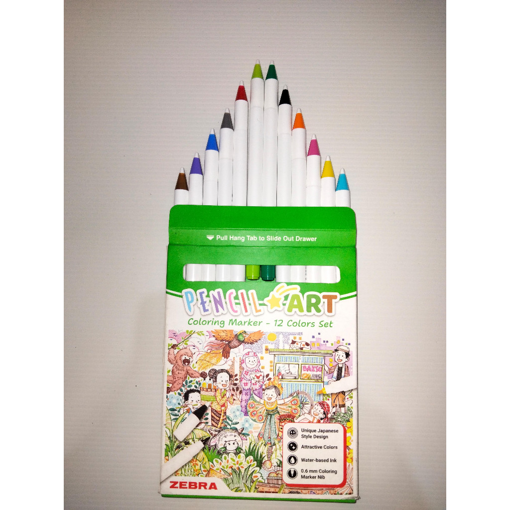 

Zebra - Pencilart Zebra 0.6MM Set 12PCS Mix Colour
