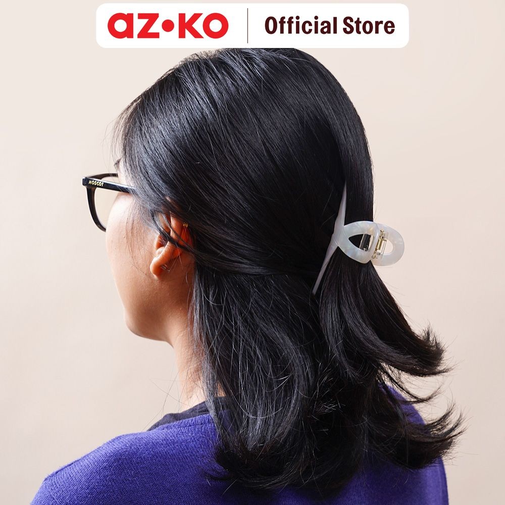 AZKO Ataru Jepit Rambut Twisted Iridescent - Putih hair clip claw aksesoris jepitan cewek penjepit h