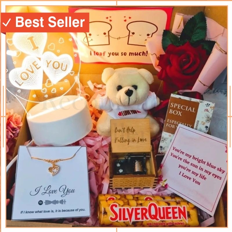 

Hampers Keren KReatif Murah Kekinian / Kado Hadiah Cewek / Hampers Anniversary / Giftbox Pacar
