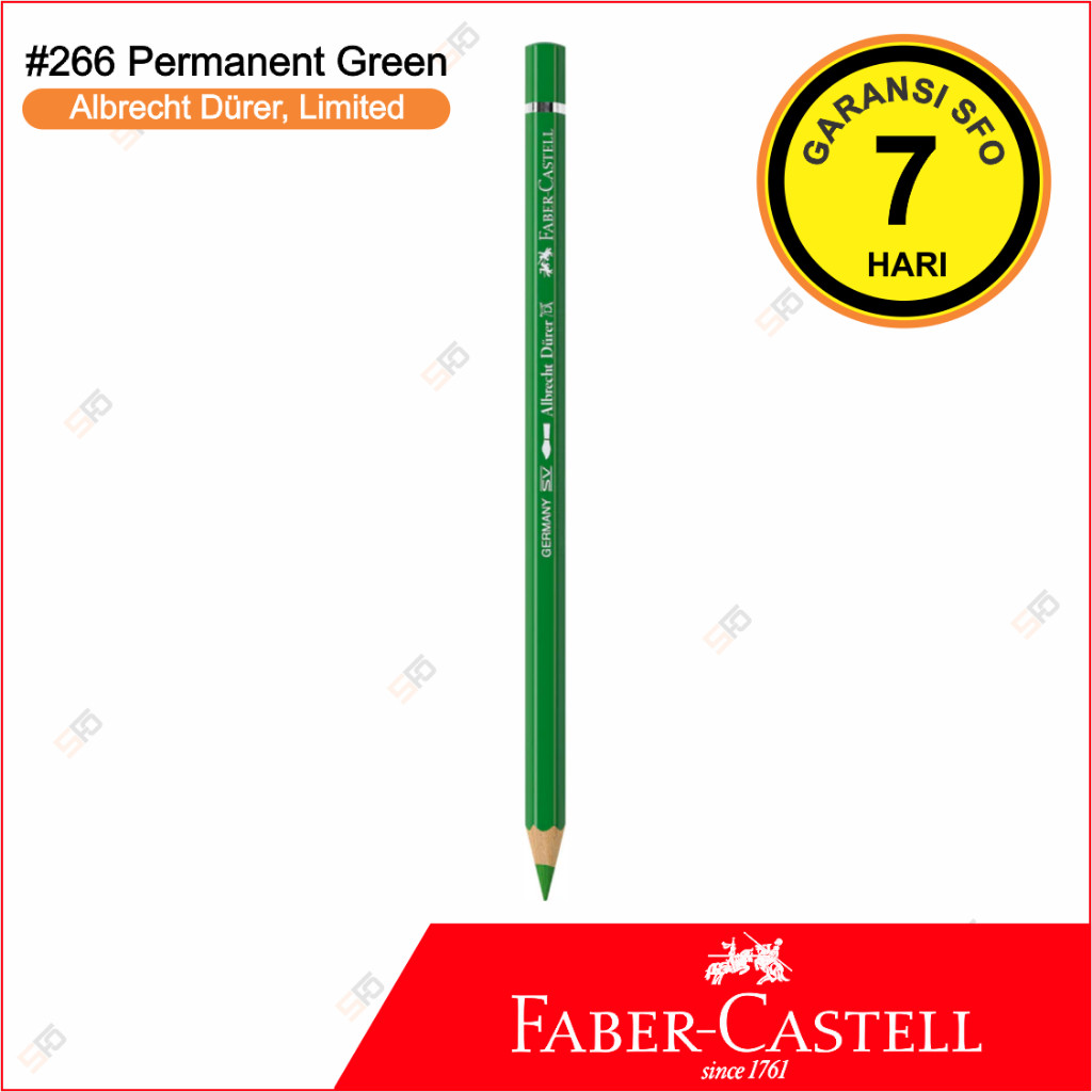 

Alat Tulis Murah LE Albrecht Durer Faber Castell Satuan - 266 Permanent Green - Watercolor Pencil - Limited Edition - SFO Semarang Official