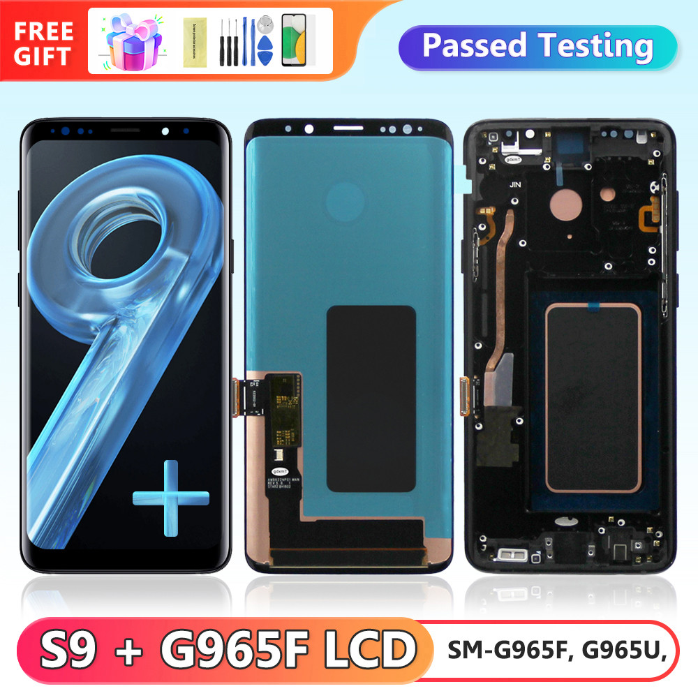 S9+ Super AMOLED Display Screen for Samsung Galaxy S9 Plus G965F G9650 Lcd Display Digital Touch Scr