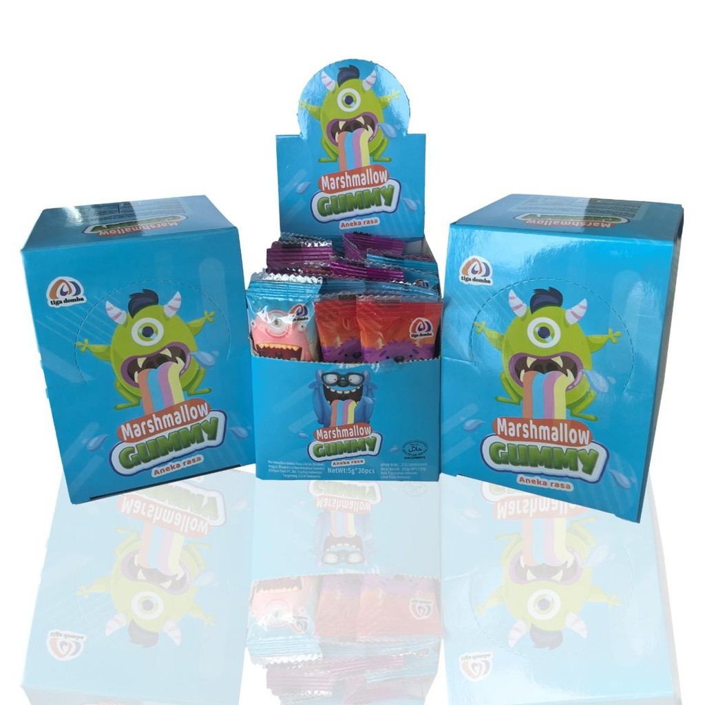 

[Halal] HALAL Marshmallow Gummy-Aneka Rasa Buah 120 Pcs