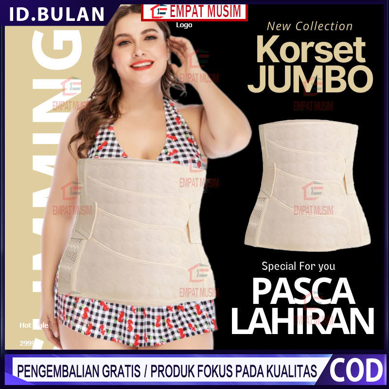 Korset Pelangsing Perut Buncit Big Size Jumbo Ukuran M L XL 2XL 3XL 4XL 5XL Gurita Ibu Melahirkan Pe