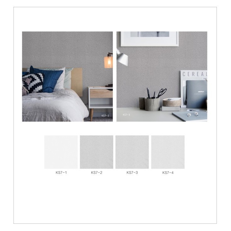 Wallpaper Dinding Murah polos tekstur serat elegan cream 10meter