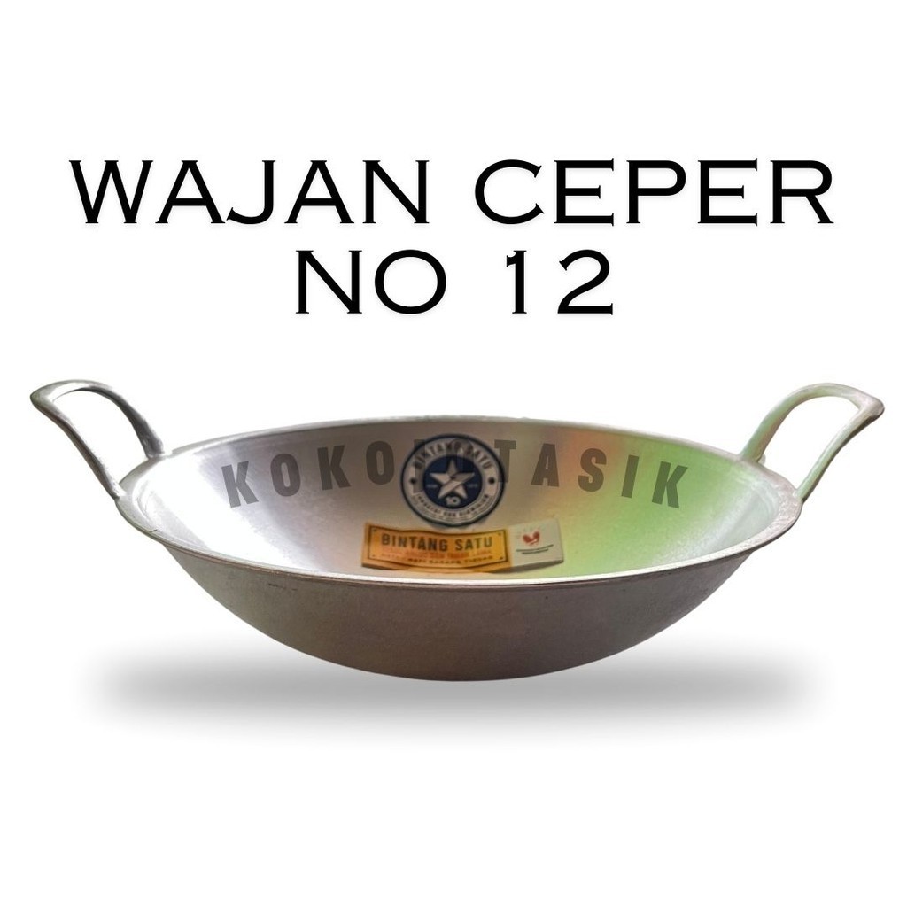 wajan ceper anti lengket NO 12 kuali ceper anti lengket wajan kuali kecil wajan datar anti lengket