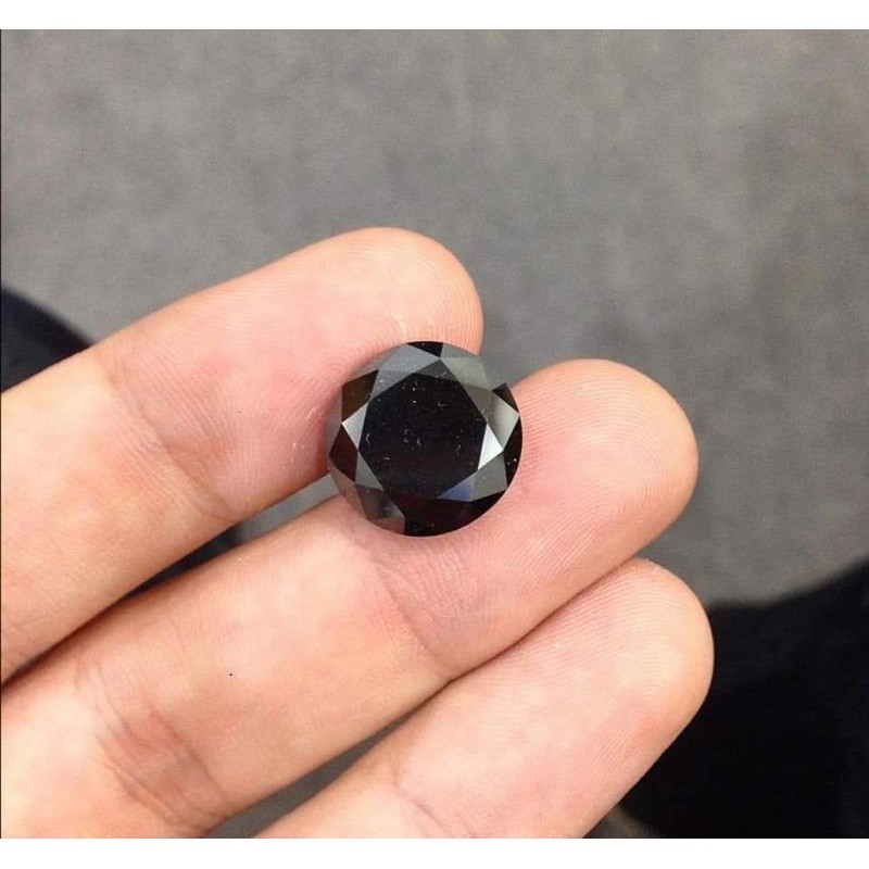 Batu permata natural black diamond beserta memo