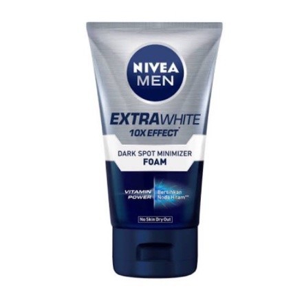 BEAUTYLAND [ FW MEN ] NIVEA MEN EXTRA WHITE DARK SPOT MINIMIZER FOAM 100 ML / FACIAL WASH / SABUN WA