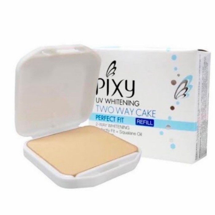 (KEDAI) Refil Bedak Pixy UV Whitening Two Way Cake Original - White Cream