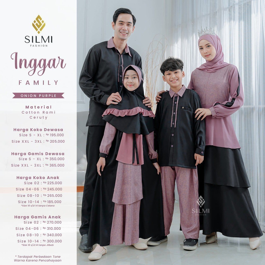Gamis Sarimbit Keluarga samara 2024 Terbaru Baju Sarimbit Keluarga Muslim 2024 Gamis Couple Terbaru 