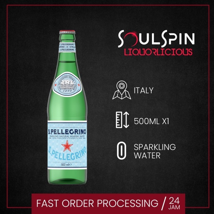 

San Pellegrino Sparkling Mineral Water 500ml ( Khusus Instan - Only Instant Delivery )