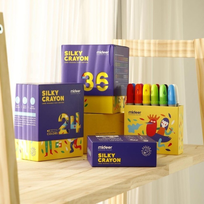

Krayon Alat Mewarnai Anak Silky Crayon Import Murah Premium