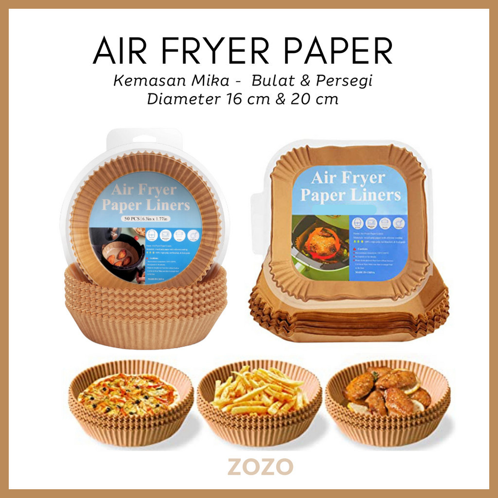 ZOZO Air Fryer Paper Kertas Alas Microwave Oven Panggang BBQ Non Stick