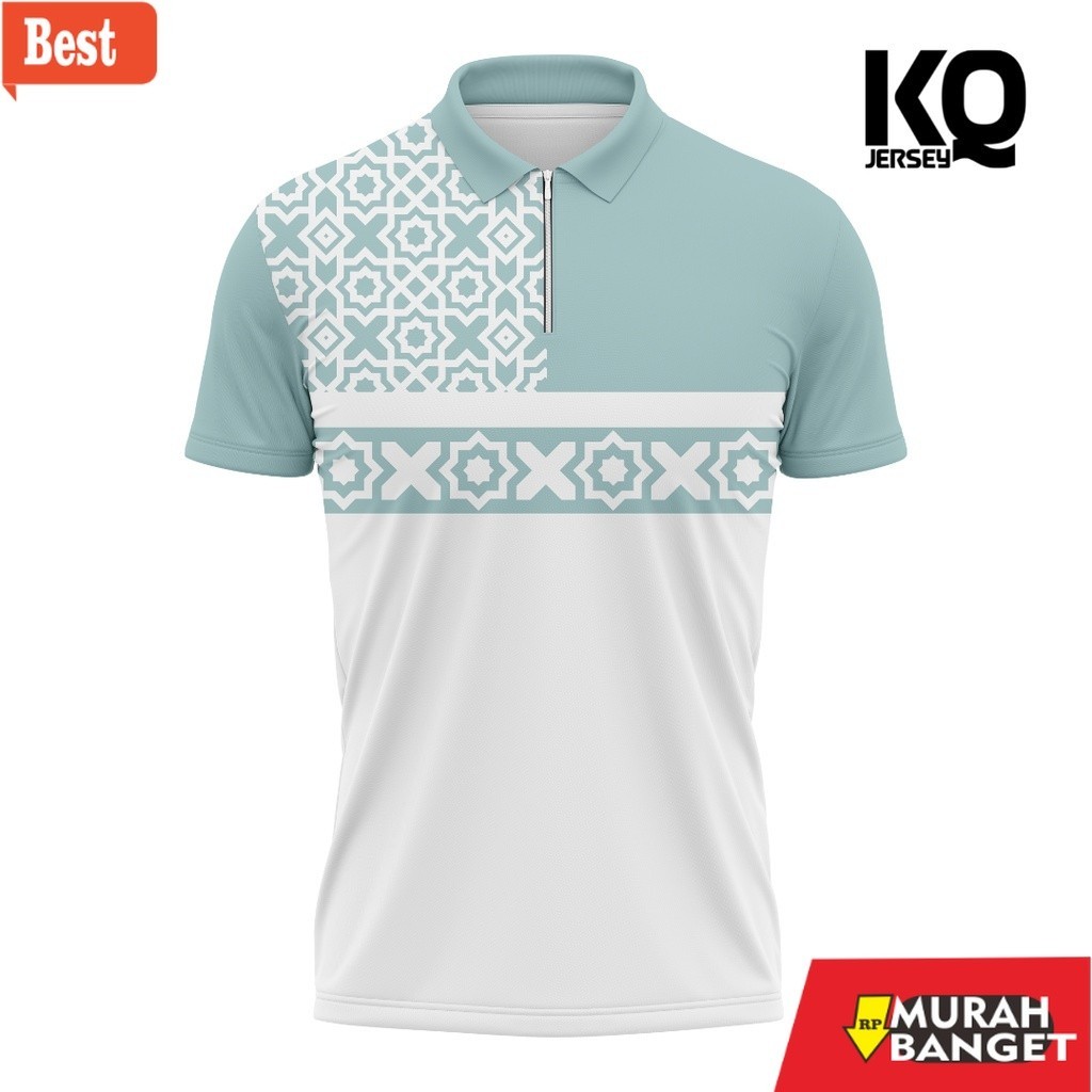 Baju muslim pria pendek- Jersey Koko Kurta Warna Sage Pria Terbaru Lebaran 2023