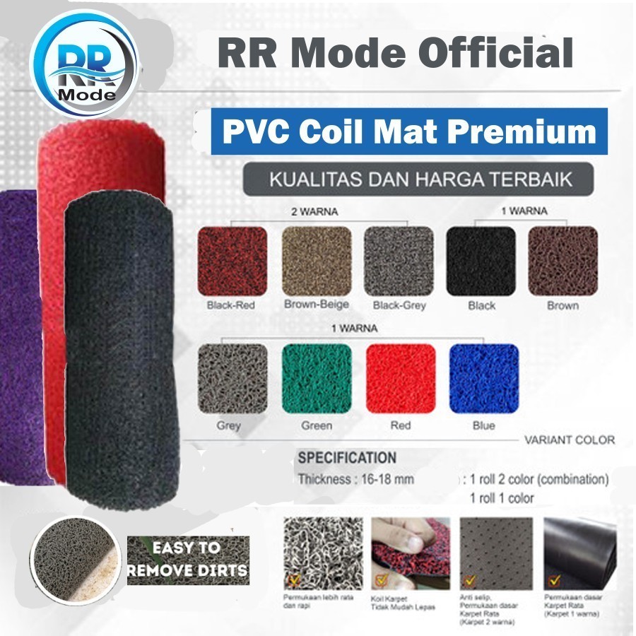 Keset Kamar Mandi Anti Slip Besar 50cm x 120cm Karpet Tebal Premium Anti Debu Keset Kaki Besar PVC B