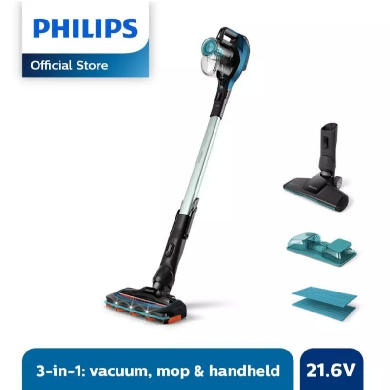 Philips FC6728|01 Penyedot Debu Stik Tanpa Kabel - Saeco SpeedPro Aqua