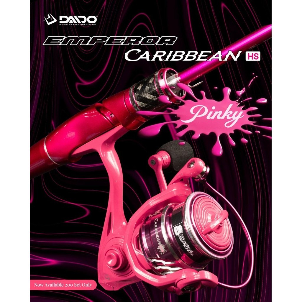 JORAN SET DAIDO EMPEROR PRO PINKY DAN REEL CARIBBEAN HS PINKY VALENTINE SERIES