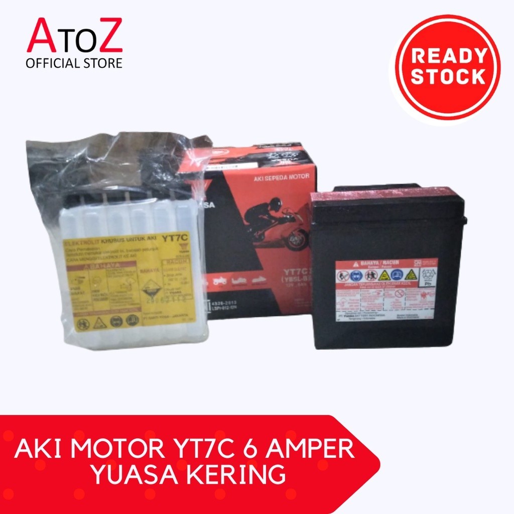 AKI MOTOR YT7C 6 AMPER YUASA KERING