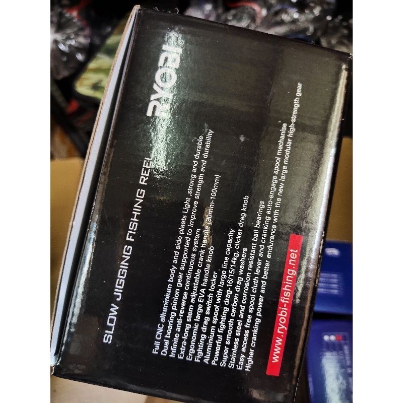 reel pancing type overhead jigging ryobi jigzone jz 50 left