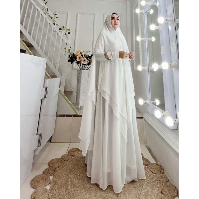 LCY204- GAMIS SET SYARI DIJAH ORI  EDISI HAJI & UMROH BY BEAUTY