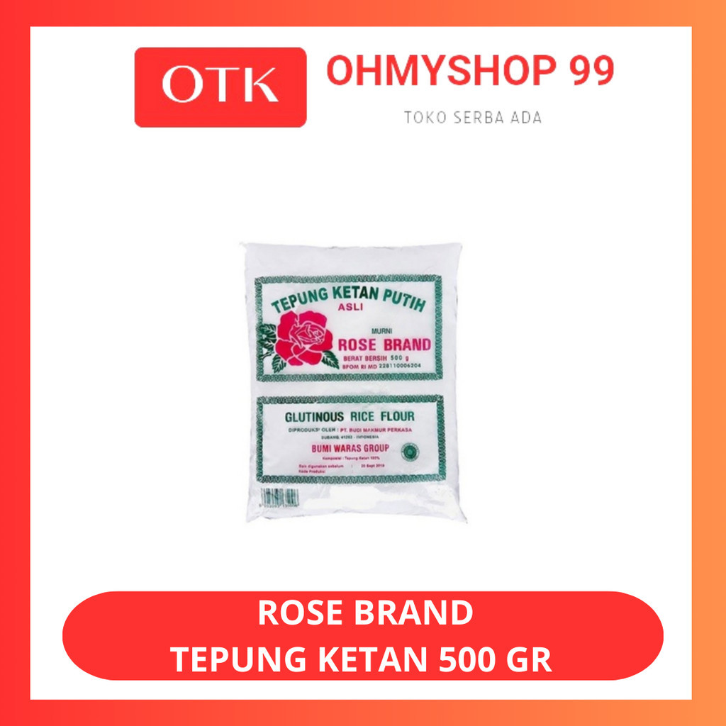 

Tepung Ketan Rose Brand 500gr