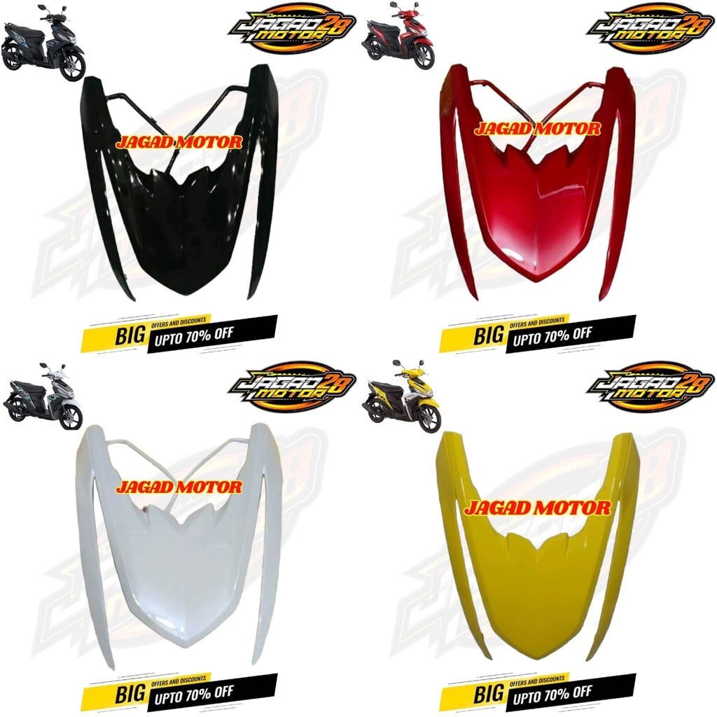 Tameng Depan Mio M3 Mio Z Mio 125 Hitam Putih Merah Kuning / Dasi Depan Mio M3 Mio Z Mio 125 Hitam P