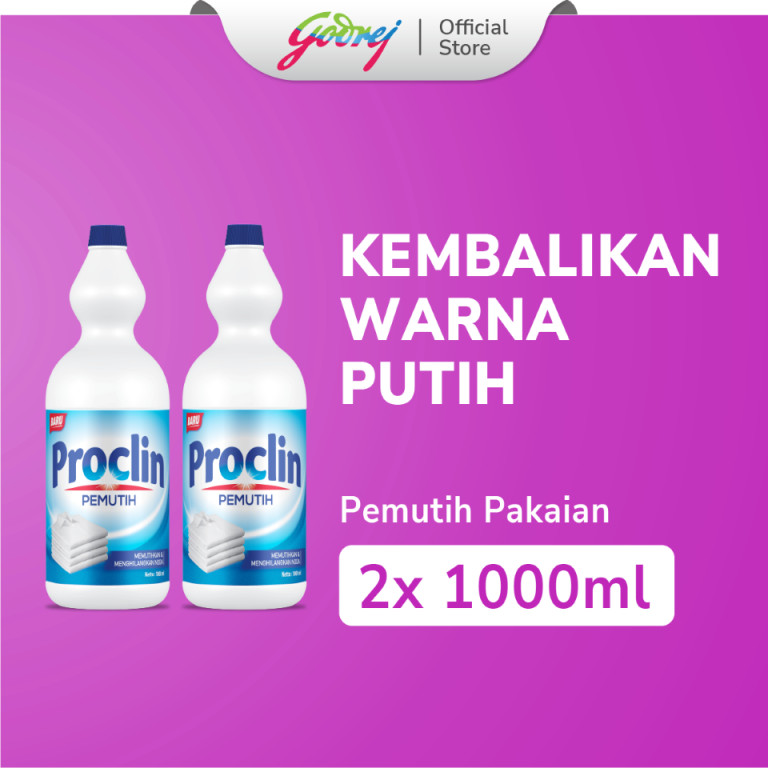 Proclin Bottle 1000ml x2 - Pemutih Pakaian