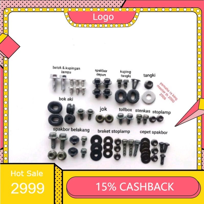 baut full body yamaha rx king)baut full set body rx king thn2000-2006