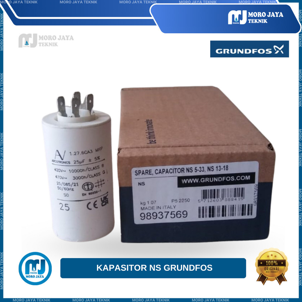 Kapasitor NS 5-33 / NS 13-18 Grundfos