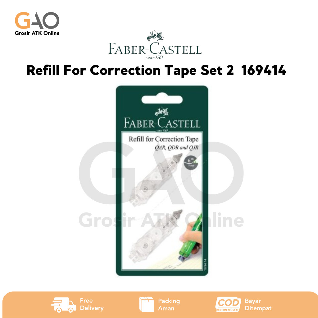 

Refill For Correction Tape Set 2 Faber-Castell For QAR, QDR & QJR 169414