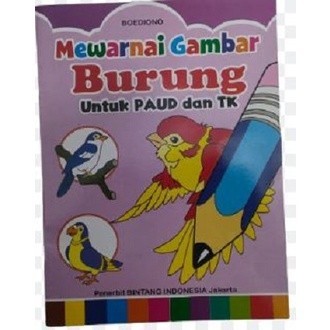 

CY - 1 PC BUKU MEWARNAI GAMBAR BURUNG UNTUK PAUD DAN TK BOEDIONO