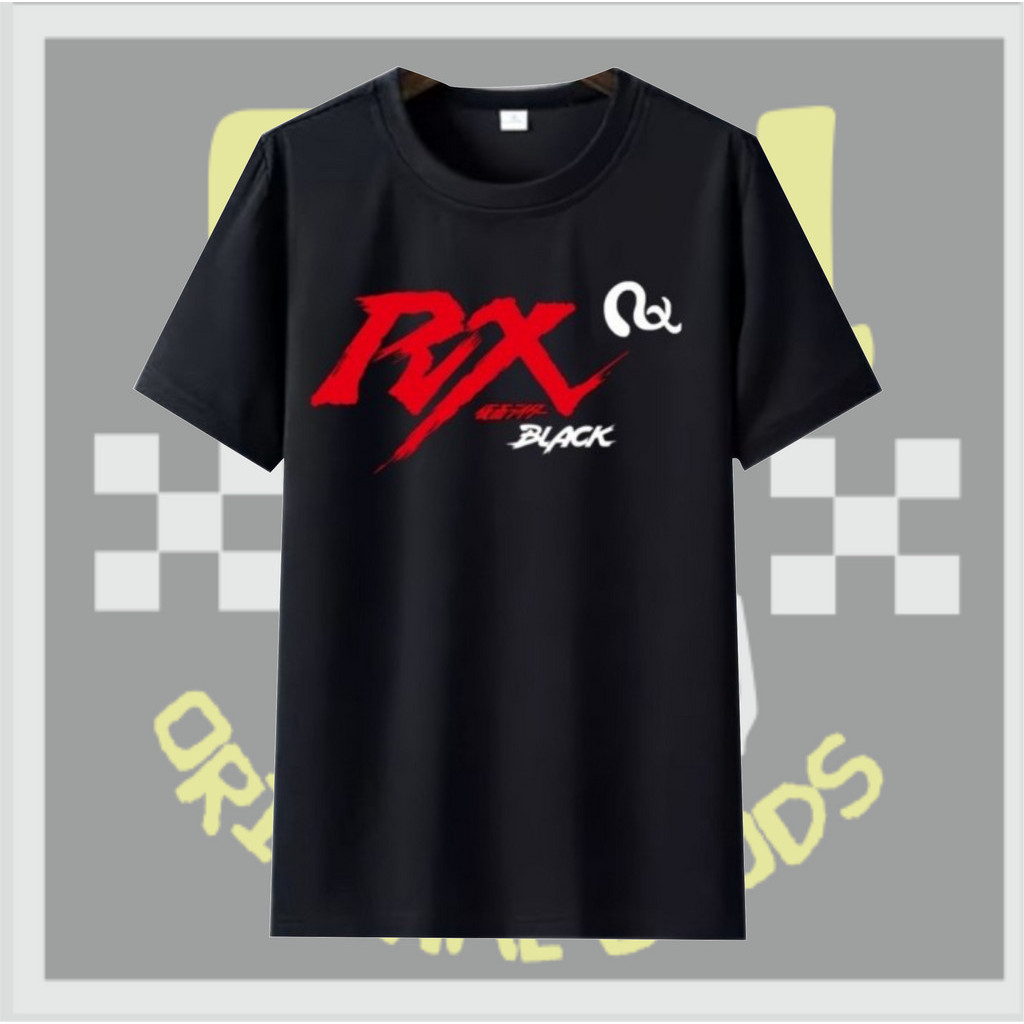 Kaos Baju Satria Baja Hitam RX katun