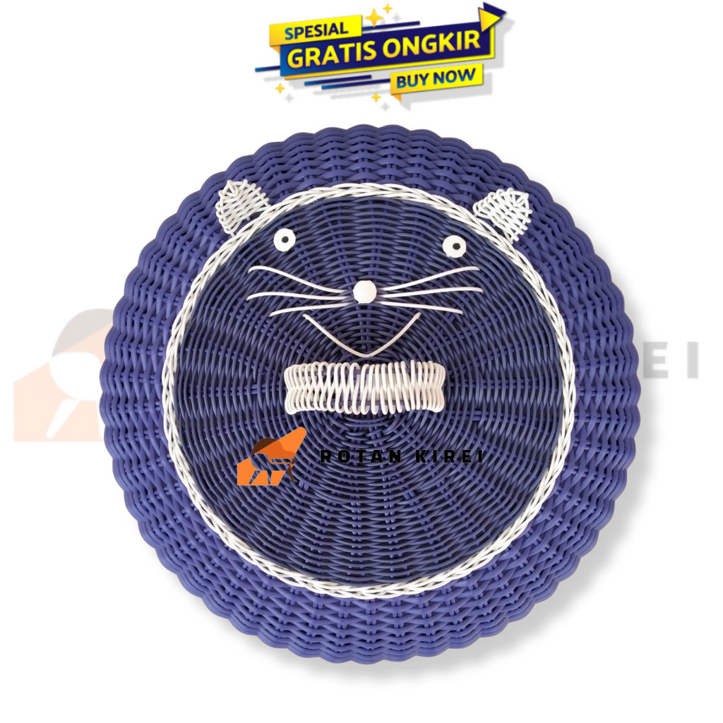 Tudung Saji Karakter Rotan Sintetis